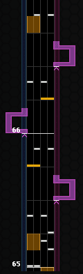 第65、66小节谱面图