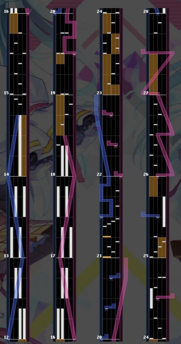 炎夏の音[MXM] 谱面截图 2