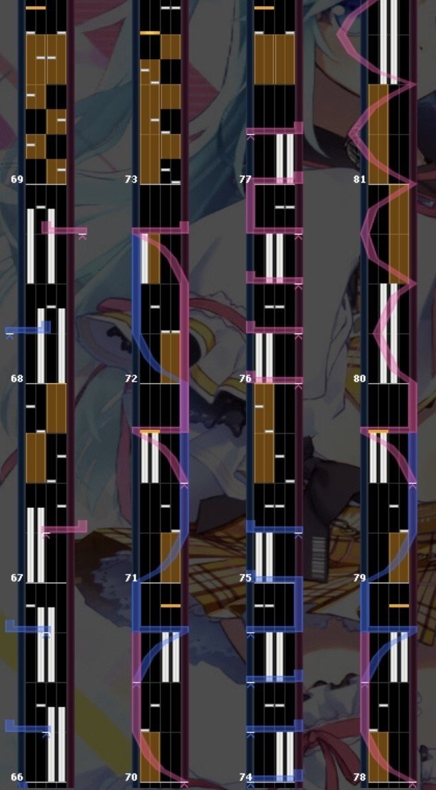 炎夏の音[MXM] 最后副歌谱面截图